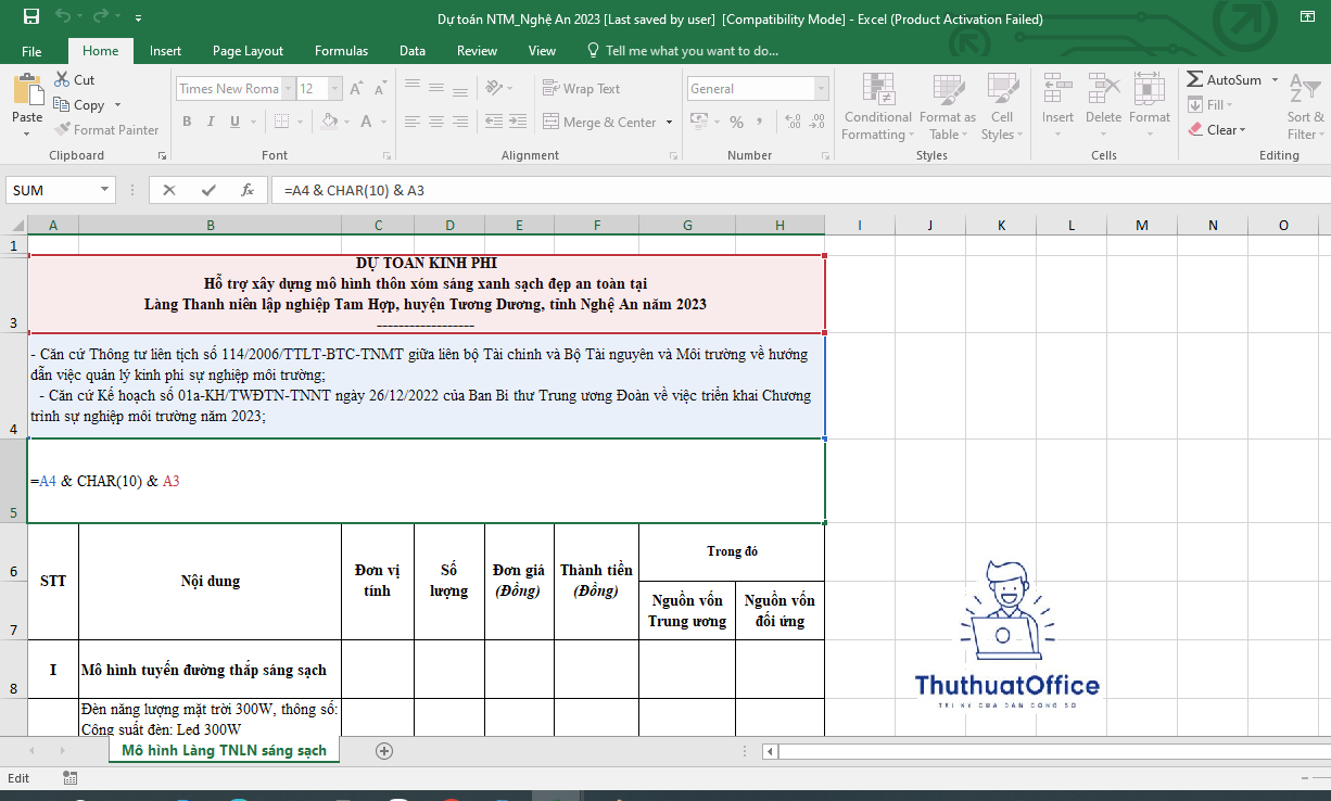 Hướng Dẫn Cách Xuống Dòng Trong 1 Ô Excel Dành Cho Bạn 2