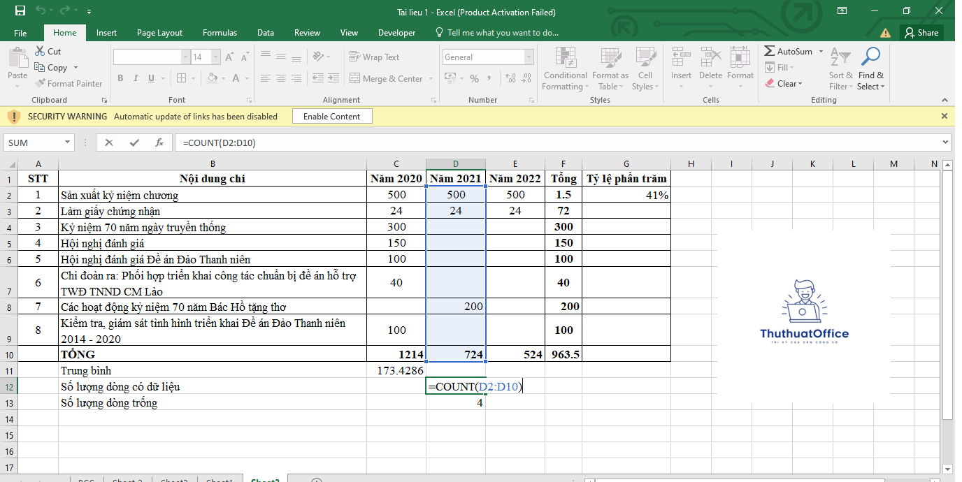 Hướng Dẫn Chi Tiết Cách Tính Trên Excel Cho Người Mới Bắt Đầu 3