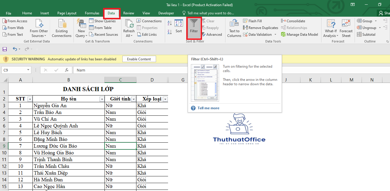 Cách Sử Dụng Và Các Lỗi Thường Gặp Hàm Lọc Dữ Liệu Có Điều Kiện Trong Excel 1