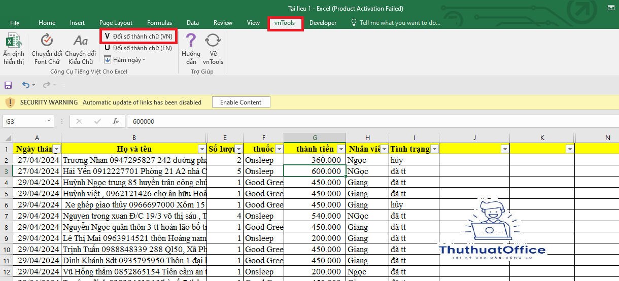 4 Cách Chuyển Đổi Số Thành Chữ Trong Excel Tự Động Cực Kỳ Nhanh Chóng 6