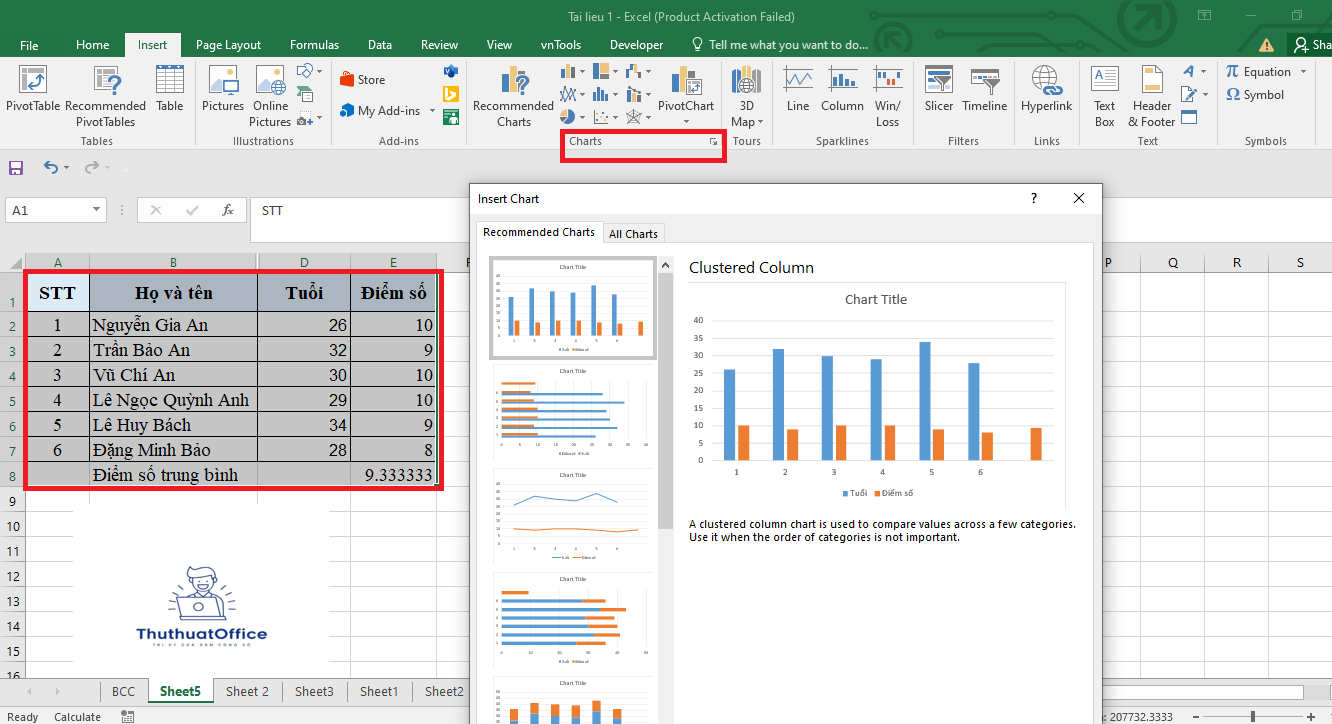 Cách Tạo Biểu Đồ Trong Excel Đơn Giản, Nhanh Chóng Và Tiên Lợi 1