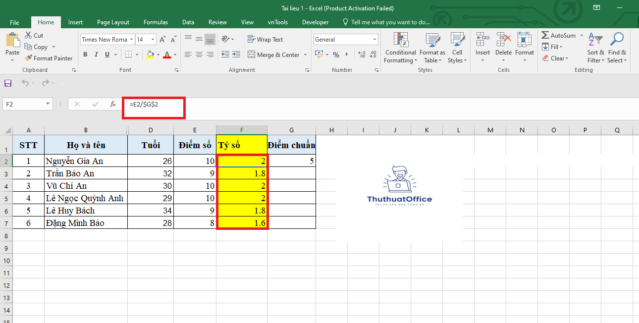 Tác Dụng Ký Hiệu $ (Dollar) Dấu Trong Excel - Tham Chiếu Ô Tương Đối Và Tuyệt Đối Là Gì? 1