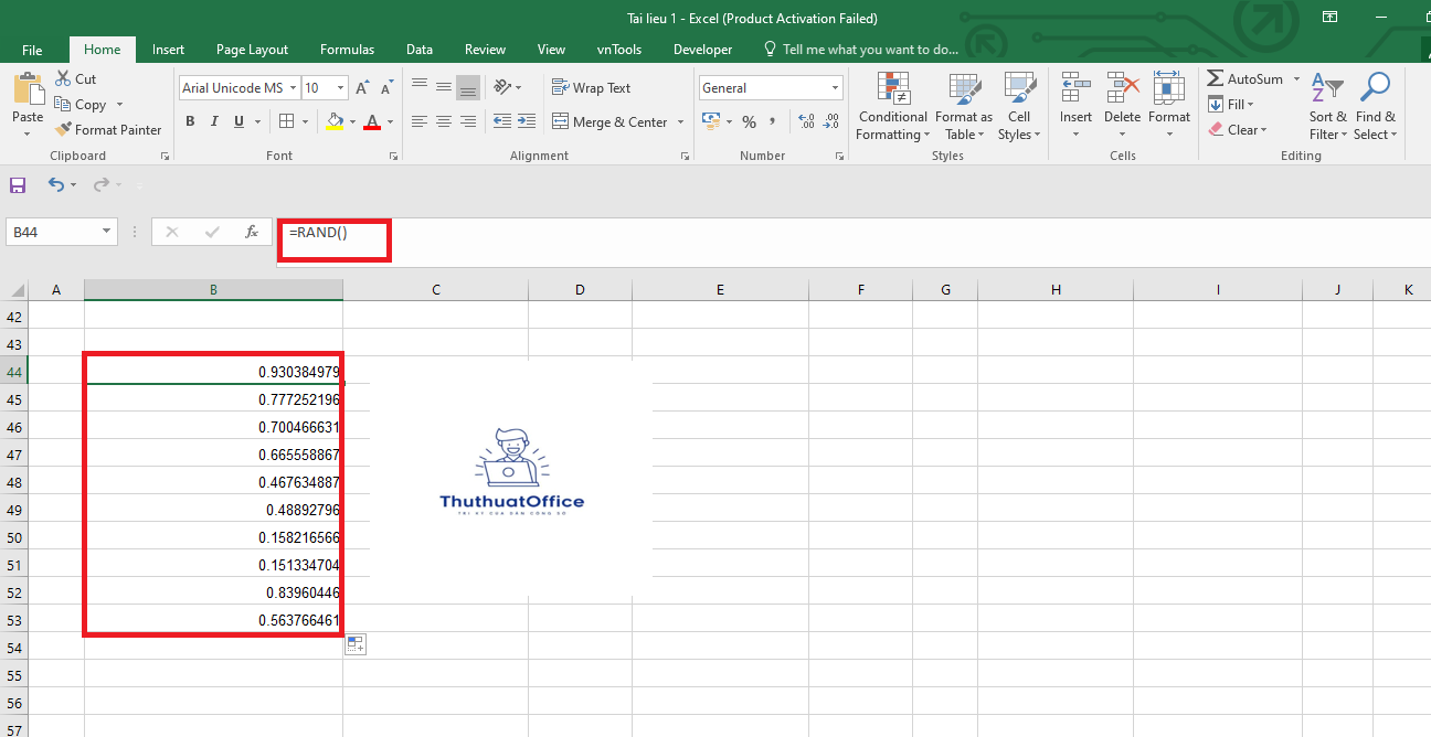 Hướng Dẫn Cách Sử Dụng Hàm Random Trong Excel – Hàm Tạo Số Ngẫu Nhiên 2