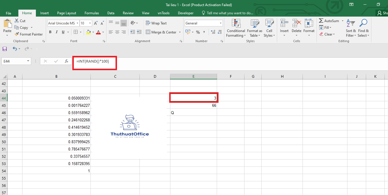 Hướng Dẫn Cách Sử Dụng Hàm Random Trong Excel – Hàm Tạo Số Ngẫu Nhiên 3