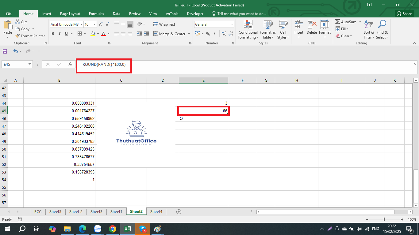 Hướng Dẫn Cách Sử Dụng Hàm Random Trong Excel – Hàm Tạo Số Ngẫu Nhiên 4