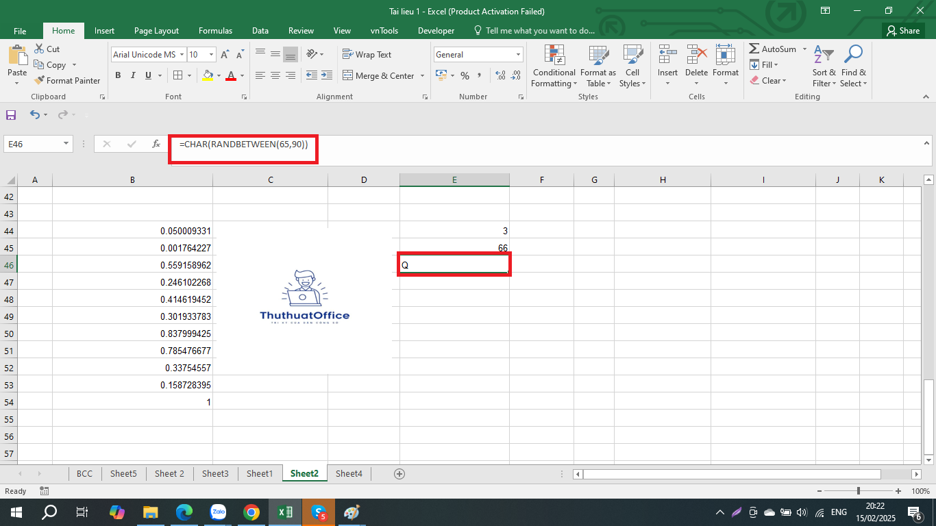 Hướng Dẫn Cách Sử Dụng Hàm Random Trong Excel – Hàm Tạo Số Ngẫu Nhiên 5