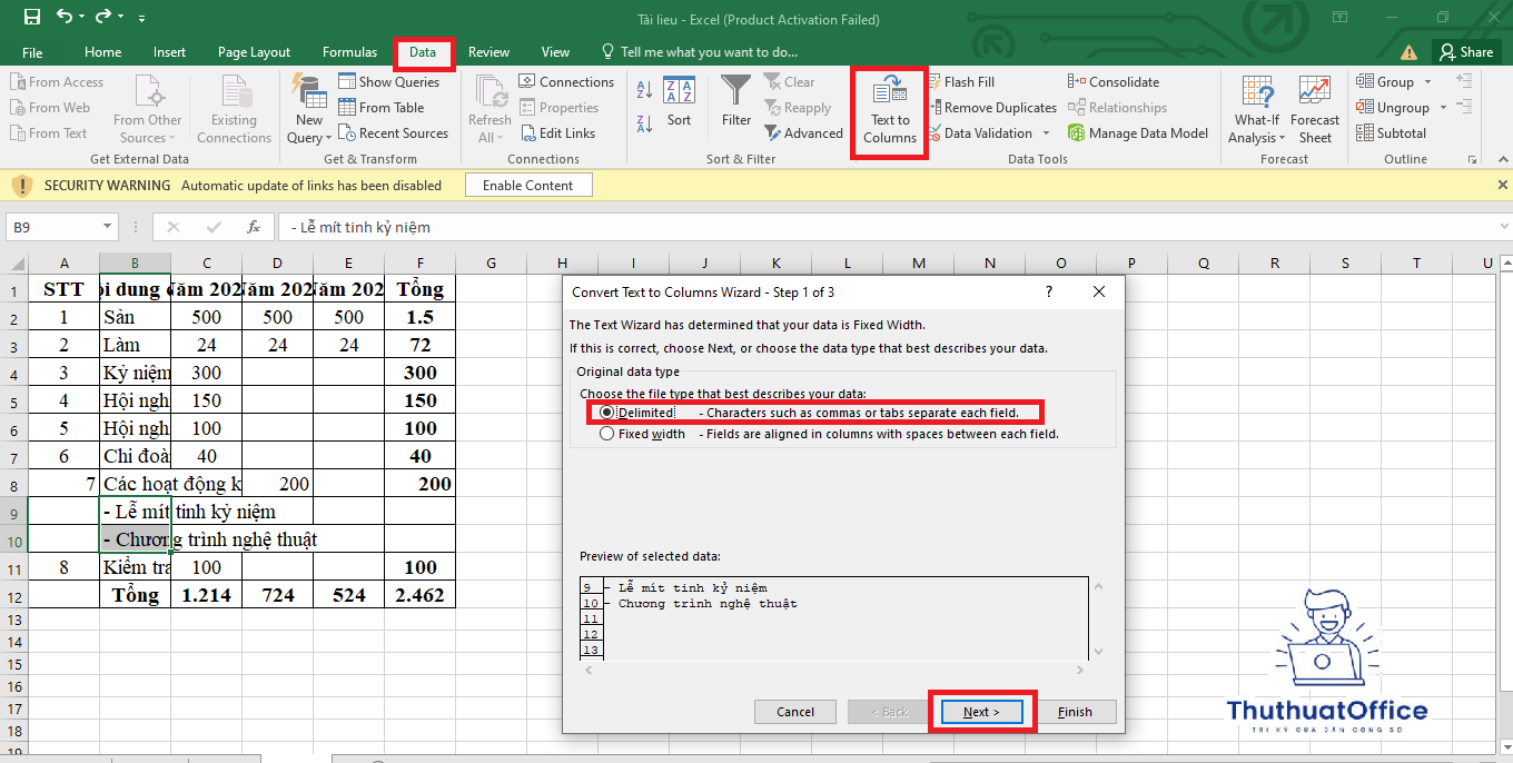 Hướng Dẫn Đầy Đủ Và Chi Tiết Chuyển Word Sang Excel 2