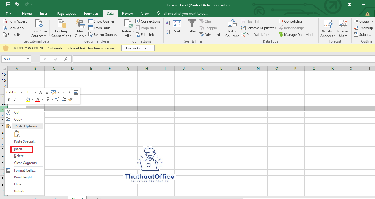 Hướng Dẫn Cách Thêm Dòng Trong Excel - Tăng Hiệu Quả Làm Việc 1