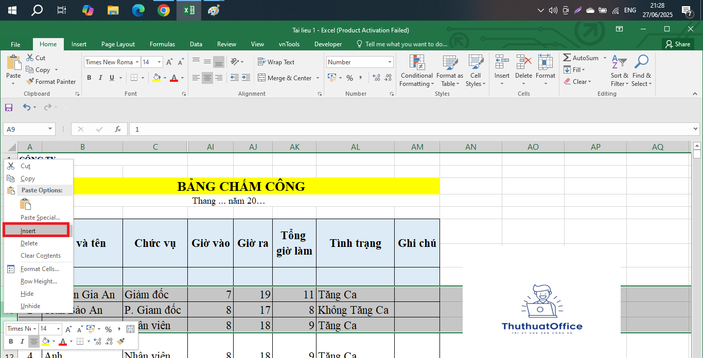Cách Chèn Thêm Hàng Trong Excel Hướng Dẫn Chi Tiết Từ A-Z 2