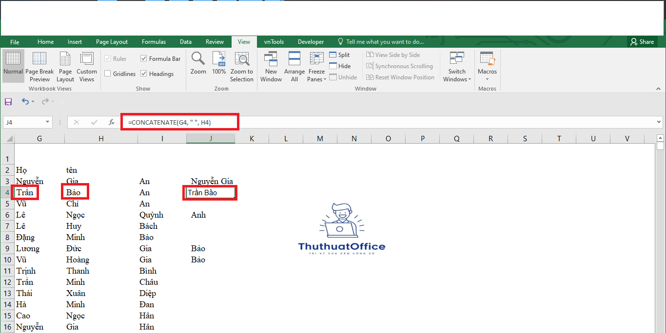 Cách Gộp Cột Trong Excel Hướng Dẫn Chi Tiết Từ A-Z Giúp Tiết Kiệm Thời Gian Và Nâng Cao Hiệu Suất 2