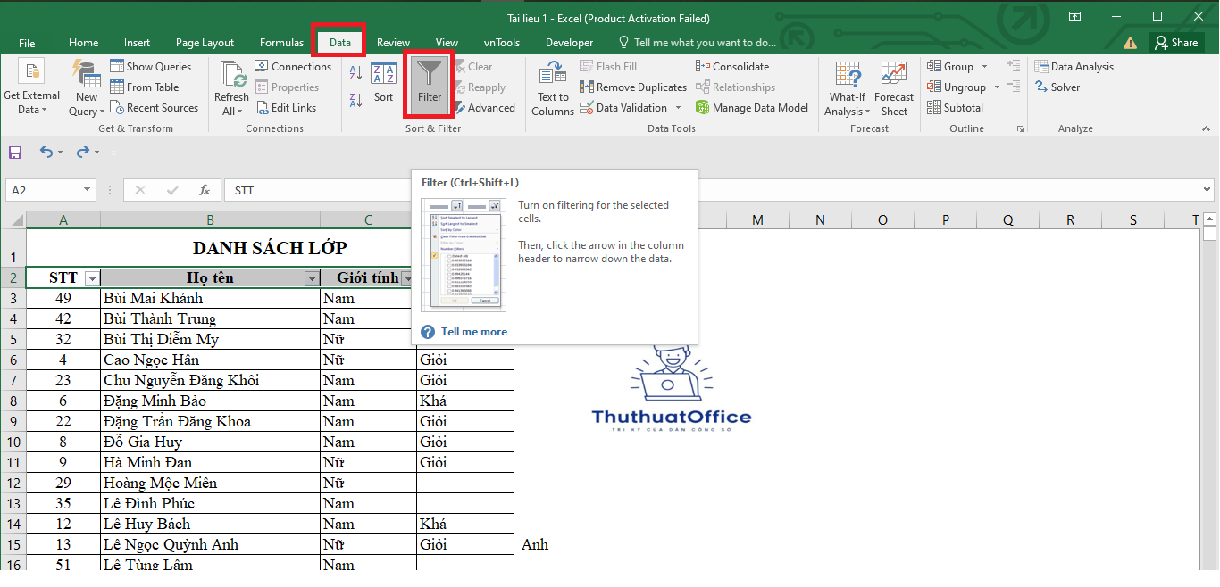 Cách Sắp Xếp Tên Theo ABC Trong Excel Hướng Dẫn Chi Tiết Từ A Đến Z 3