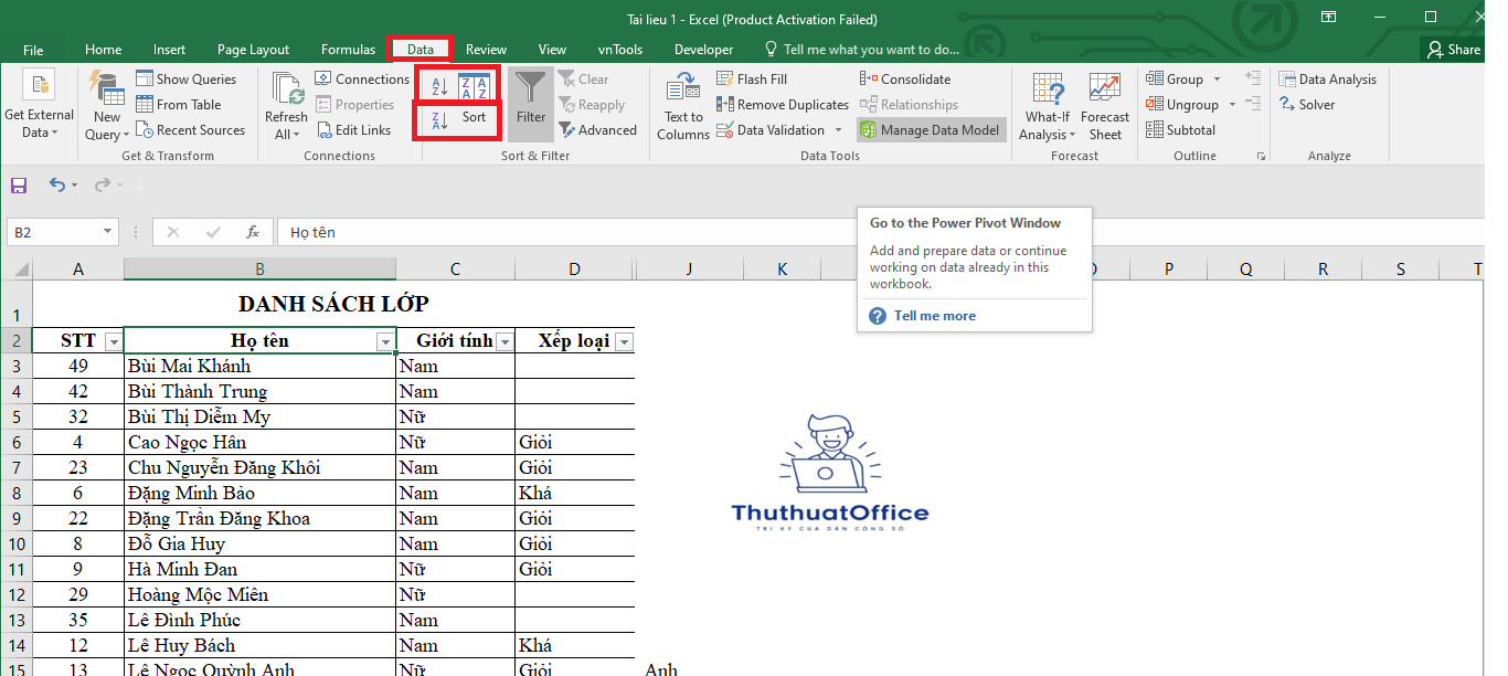 Cách Sắp Xếp Tên Theo ABC Trong Excel Hướng Dẫn Chi Tiết Từ A Đến Z 1