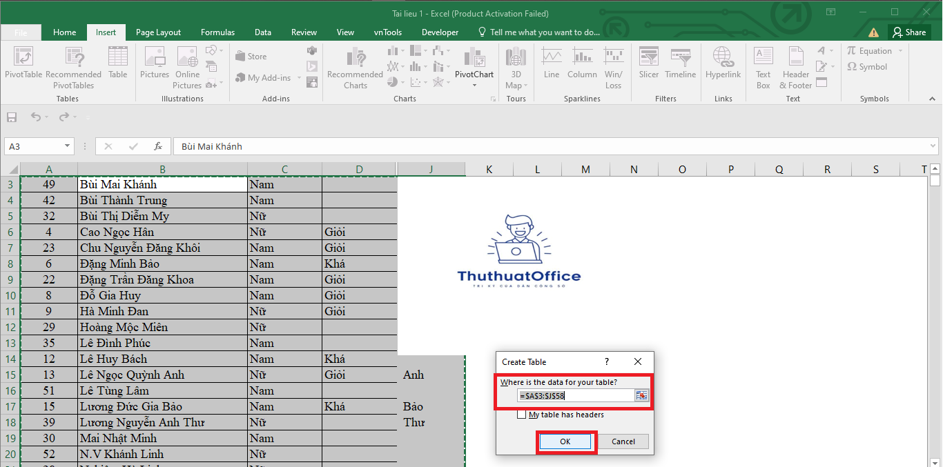 Hướng Dẫn Chi Tiết Từ A Đến Z Cách Sắp Xếp Thứ Tự Trong Excel 4