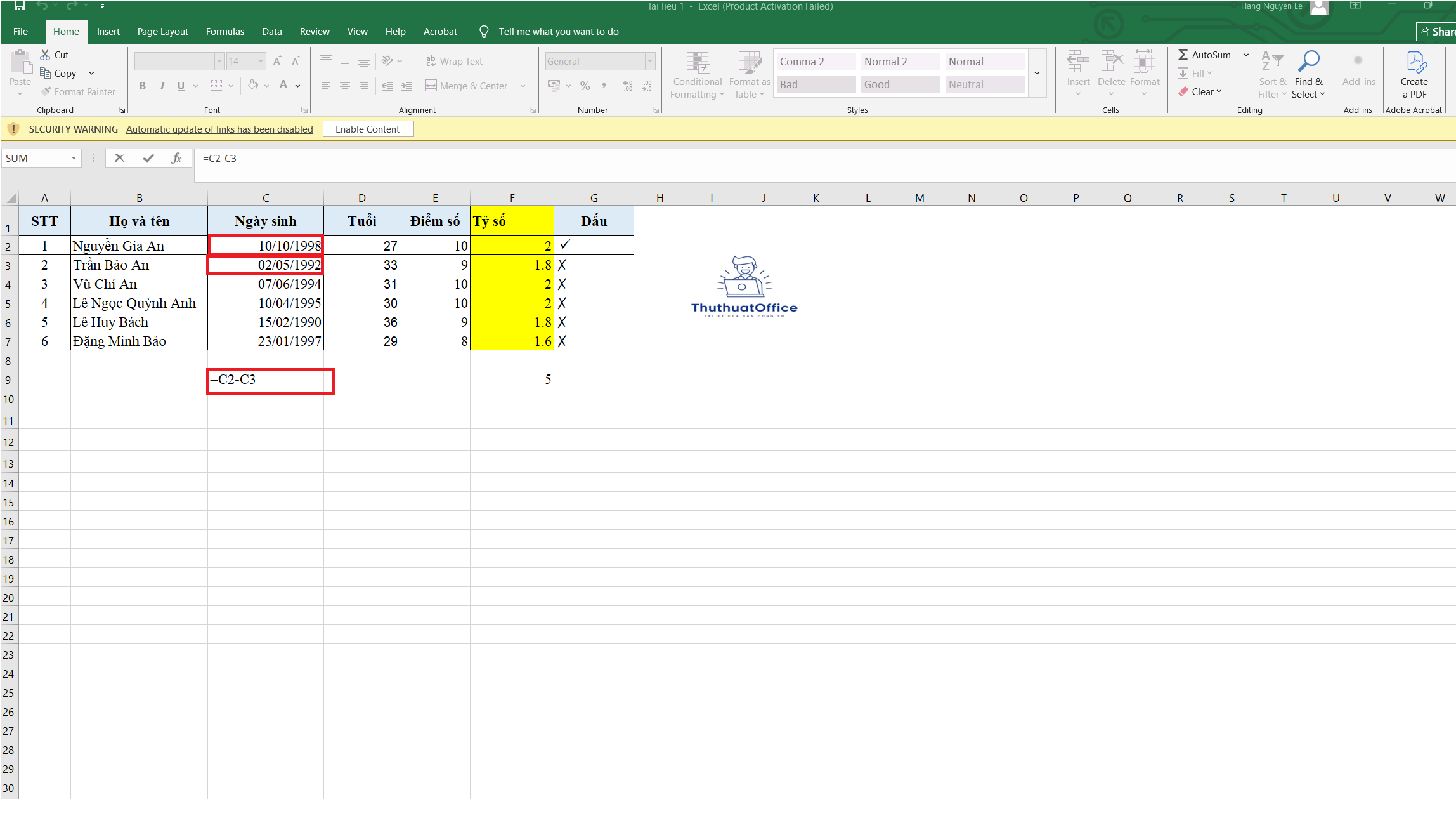 Cách Tính Số Ngày Trong Excel Hướng Dẫn Chi Tiết, Đầy Đủ Và Chuẩn Seo 2